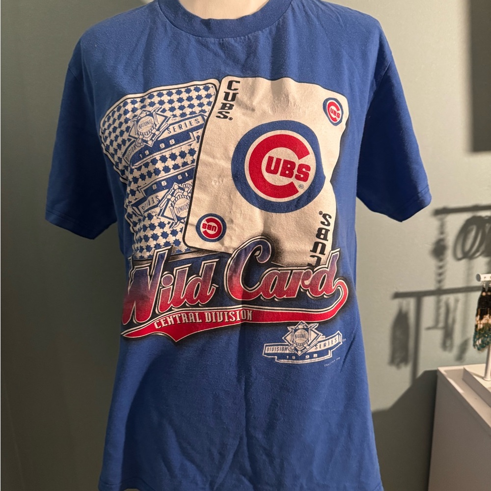 VINTAGE Chicago Cubs 1998 Wild Card Graphic tee T-Shirt men’s medium
